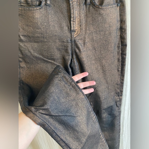 7 For All Mankind- Metallic Skinny Jeans- 26 - Picture 2 of 7